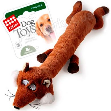 GiGwi Лиса - большая плюшевая игрушка для собак, 63 см Petmarket