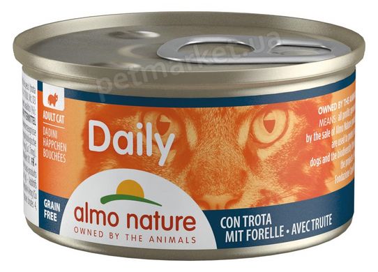 Almo Nature Daily Форель - вологий корм для котів, шматочки - 85 г Petmarket