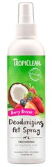 TropiClean Berry Breeze - Свіжа ягода дезодоруючий ароматизований спрей для собак та котів Petmarket