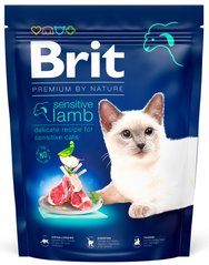 Brit Premium by Nature Sensitive - корм для котов с чувствительным пищеварением (ягненок) - 300 г Petmarket