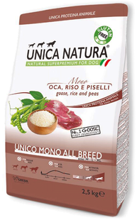 Gheda Unica Natura Unico All Breed Mono Goose - корм для цуценят і собак всех пород (гусь, рис и горох) Petmarket