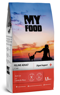 MyFood Cat Digest Support Lamb & Rice - корм для здоровья пищеварения кошек (ягенок/рис) Petmarket