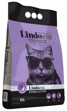Lindocat Double Action Лаванда/Масло аргани - комкуючий наповнювач для котів - 5 л Petmarket