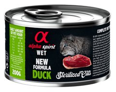 Alpha Spirit Sterilized Cat Duck - консервы для стерилизованных кошек (утка) Petmarket
