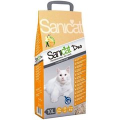 Sanicat PROFESSIONAL DUO Clumping - комкующийся наполнитель для кошек (аромат ванили и мандарина) Petmarket