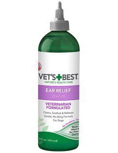 Vet's Best Ear Relief Wash - Ветс Бест - жидкое очищающее средство для ушей &ndash; 473 мл Petmarket