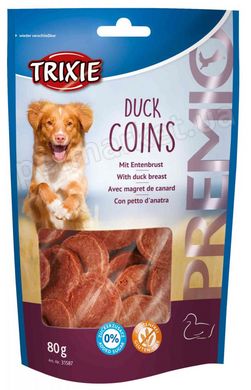 Trixie PREMIO Duck Coins - лакомство для собак (утка) - 80 г Petmarket