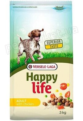 Happy Life ADULT with Chicken - корм для собак всіх порід (курка) - 3 кг Petmarket