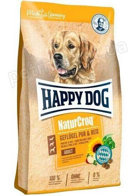 Happy Dog NaturCroq Geflugel корм для собак с чувствительным пищеварением (птица/рис) - 4 кг Petmarket