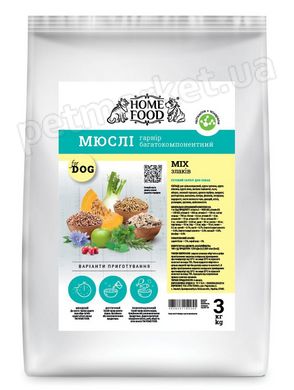 Home Food МЮСЛИ MIX Злаки - кормовая смесь для питания собак по системе BARF - 7 кг Petmarket