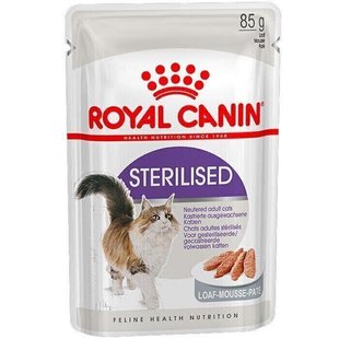 Royal Canin STERILISED Loaf (паштет) - вологий корм для стерилізованих кішок - 85 г % Petmarket