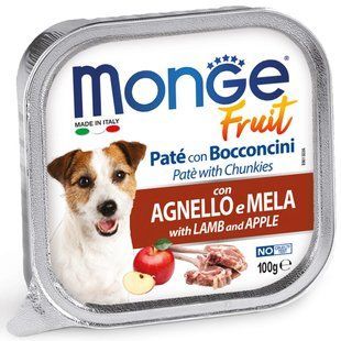 Monge Dog Fruit with Lamb and Apple - консерви для собак (ягня та яблуко) - 100 г Petmarket