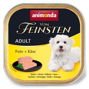 Animonda Vom Feinsten Adult Turkey & Cheese - консерви для собак (індичка/сир), 150 г Petmarket