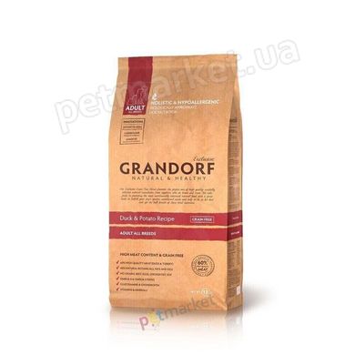 Grandorf ADULT ALL BREEDS Duck & Potato - беззерновой корм для взрослых собак всех пород (утка/картофель) - 1 кг Petmarket