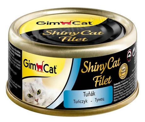 Gimcat ShinyCat Filet Тунец - консервы для кошек - 70 г СРОК 01.09.21 Petmarket