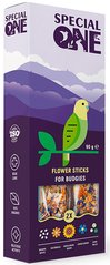 Special One Flower Sticks - цветочные лакомства для волнистых попугаев и канареек, 90 г Petmarket