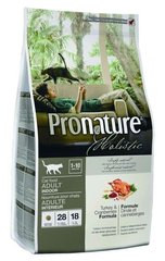 Pronature Holistic INDOOR Turkey & Cranberries - холистик корм для домашних кошек (индейка/клюква) - 5,44 кг Petmarket