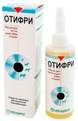 Vetoquinol ОТИФРИ - гигиенический лосьон для ушей собак и кошек - 60 мл Petmarket