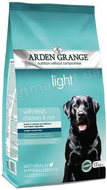 Arden Grange ADULT DOG Light - корм для собак з надмірною вагою - 12 кг % Petmarket
