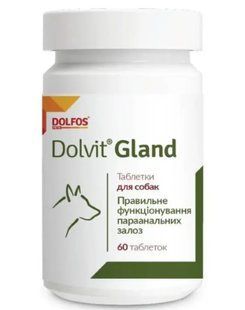 Dolfos Dolvit Gland &mdash; Долфос Долвит Гленд &mdash; таблетки для здоровья параанальных желез у собак &mdash; 60 табл Petmarket