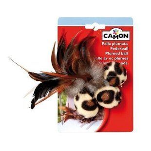 Camon МЯЧ С ПЕРЬЯМИ - игрушка для кошек Petmarket