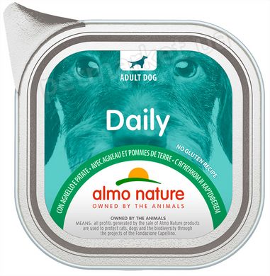 Almo Nature Daily Ягня/картопля вологий корм для собак - 100 г Petmarket