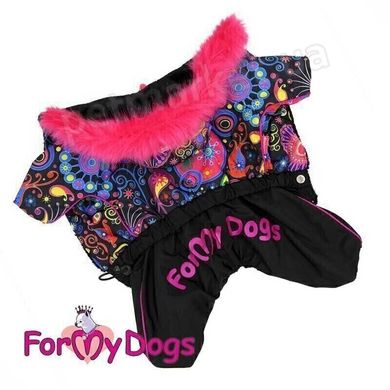 ForMyDogs BLACK/ROSE - теплый комбинезон для собак (для девочек) Petmarket