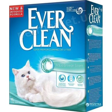 Ever Clean AQUA BREEZE - Аква Бриз - комкующийся наполнитель для кошачьего туалета - 10 л Petmarket