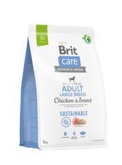 Brit Care Dog Sustainable Large - корм для собак крупных пород (курица/насекомые), 12 кг Petmarket