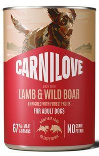 Carnilove LAMB & WILD BOAR - консерви для собак (ягня/дикий кабан) - 400 г Petmarket