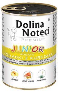 Dolina Noteci Premium Junior  - консерва для цуценят та юніорів середніх та великих порід з курячими шлунками - 400 г Petmarket
