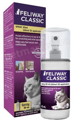 Ceva FELIWAY Spray - заспокійливий спрей для котів під час стресу - 60 мл Petmarket