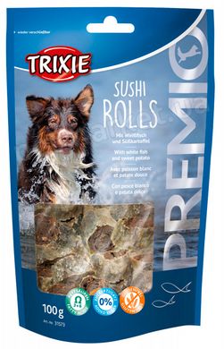 Trixie PREMIO Sushi Rolls - лакомство для собак (рыба) - 100 г Petmarket