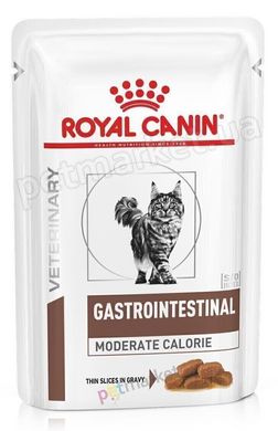 Royal Canin GASTRO INTESTINAL Moderate Calorie - влажный лечебный корм для кошек при нарушении пищеварения - 85 г x 12 шт Petmarket