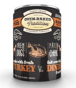 Oven-Baked Tradition TURKEY Grain Free - вологий беззерновий корм для собак (індичка) - 354 г Petmarket