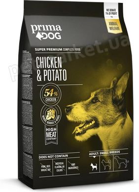 Prima Dog Adult Small Breeds корм для собак дрібних порід (курка/картопля) - 1,5 кг Petmarket