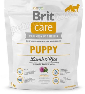 Brit Care PUPPY ALL BREED Lamb & Rice - корм для цуценят всех порід (ягня/рис) - 3 кг Petmarket