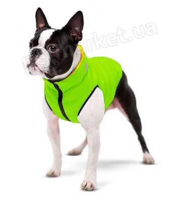 Collar AIRY VEST жилет двухсторонний - одежда для собак, салатовый/черный - L65 Petmarket