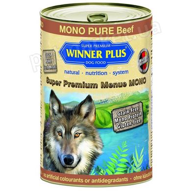 Winner Plus DOG MONO PURE Beef - консервы для чувствительных собак (говядина) - 400 г Petmarket