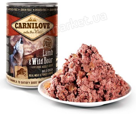 Carnilove LAMB & WILD BOAR - консерви для собак (ягня/дикий кабан) - 400 г Petmarket