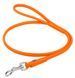 Collar WauDog GLAMOUR - шкіряний круглий поводок для собак - 183 см/10 мм Жовтий Petmarket