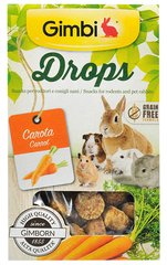 GimBi Drops Морковь - лакомства для грызунов - 50 г Petmarket