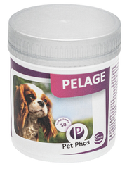 Ceva PET PHOS PELAGE -  вітаміни для шкіри та шерсті для собак, 50 табл. Petmarket