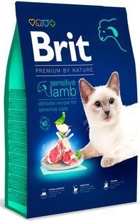 Brit Premium by Nature Sensitive - корм для котів з чутливим травленням (ягня) - 8 кг Petmarket