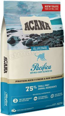 Acana PACIFICA - беззерновой корм для кошек и котят (рыба) - 4,5 кг Petmarket