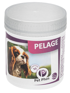 Ceva PET PHOS PELAGE - вітаміни для шкіри та шерсті для собак, 50 табл. Petmarket