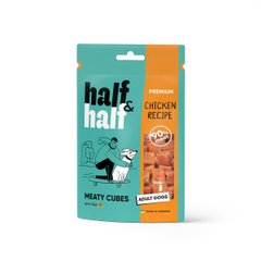 Half&Half Лакомство для собак с курицей в форме кубиков, 100 г Petmarket