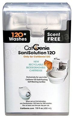 CatGenie SANISOLUTION Scent Free - картридж без аромату для туалету CatGenie 120 Petmarket