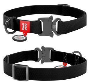 Collar WAUDOG Waterproof - водонепроникний нашийник для собак фастекс метал, 43-70 см, рожевий Petmarket