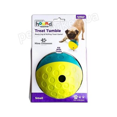 Nina Ottosson TREAT TUMBLE - М'ячик для ласощів Тріт Тамбл - інтерактивна іграшка для собак - Small 12,7 см Petmarket